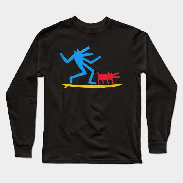 Funboard (Primary Colors Version) Long Sleeve T-Shirt by bulografik